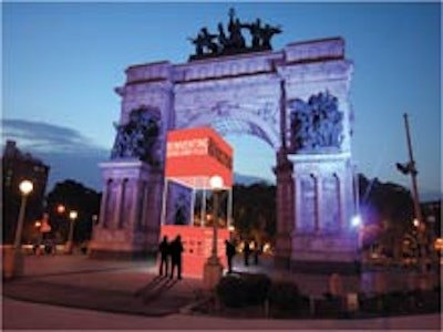 Brooklyn's Grand Army Plaza is the site of a monthlong exhibition hosted by the Design Trust for Public Space.
