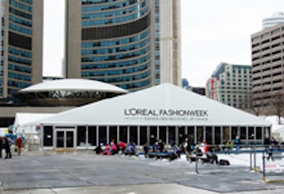 The tents in Nathan Phillips Square