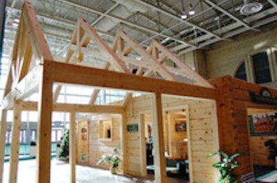 The Confederation Log Homes booth