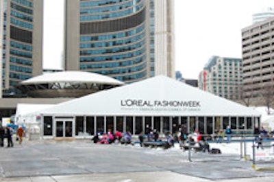 The tents in Nathan Phillips Square
