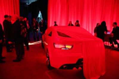 The red room at Kia's press preview