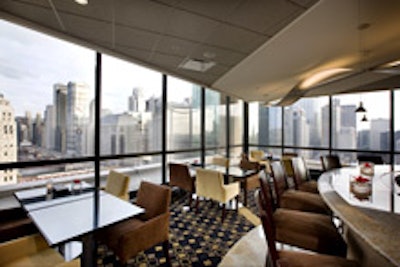 Cityscape Bar overlooks downtown Chicago.