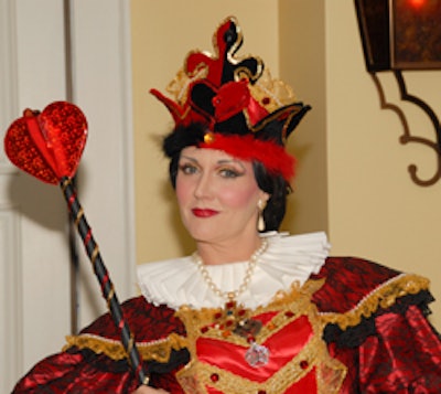 The Queen of Hearts presided over her namesake Wii Game Court at the Florida Blood Services fund-raiser.
