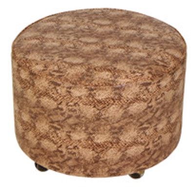 FormDecor's faux-snakeskin ottoman