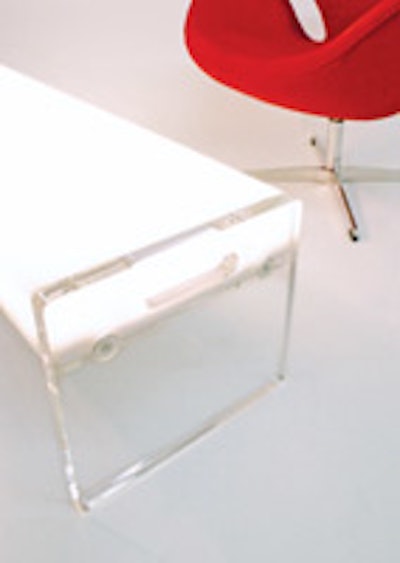 Modern Chair Rental's glowing table