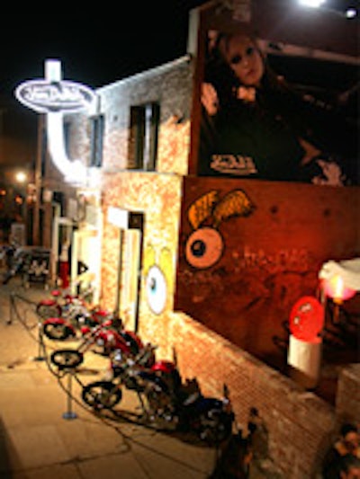 Outside Von Dutch's La Brea space