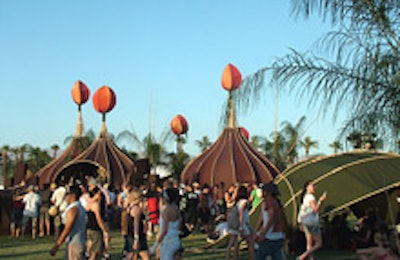 The art-installation-dotted grounds at last year's Coachella festival