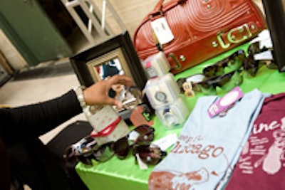 Vendor tables displayed goods from local boutiques.