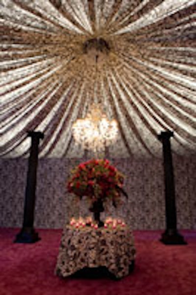 Velon Designs ' decorative draping material