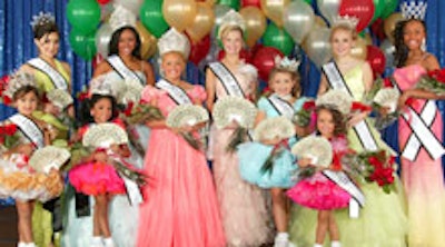 Contestants at a Universal Royalty pageant