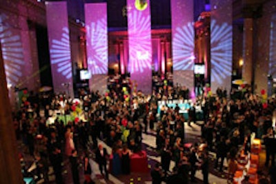 The gala had a 1970s disco theme.