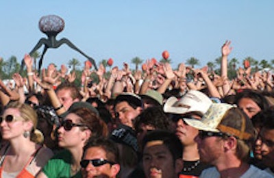The crowded festival grounds in 2007