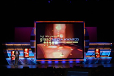 The stage set at last year's awards