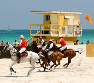International polo players took to the beach for the fourth annual Miami Beach Polo World Cup.
