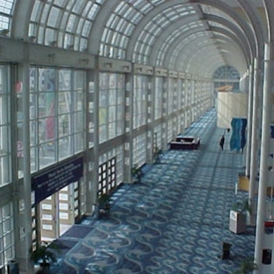 Convention center front lobby.