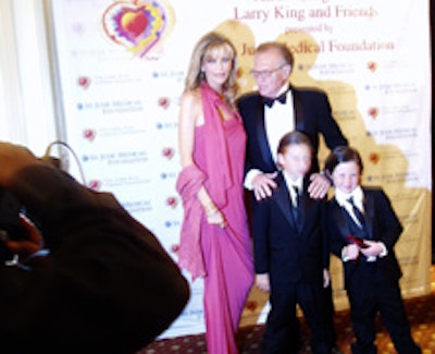 Larry King and family at last year's benefit
