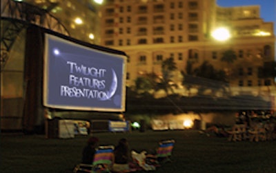 Twilight Features in South Florida can provide and set a blow up big screen in your local park or on the beach for a relaxing, outdoor entertainment experience.