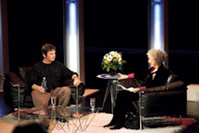 Ian Rankin and Margaret Atwood at the International Festival of Authors