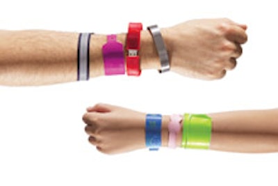 A variety of customizable wristbands