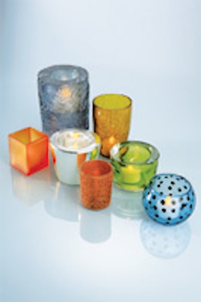 A collection of rentable votives.