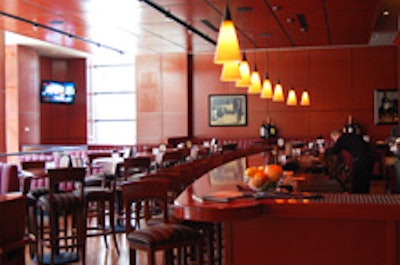 Fleming's upstairs bar area