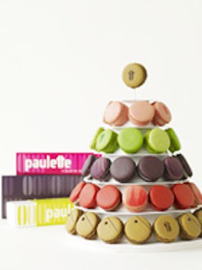 Paulette's macaron pyramid.