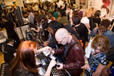 The Makeup Show's busy floor