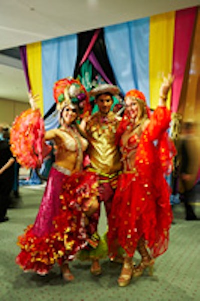 Brazilian performers in costume