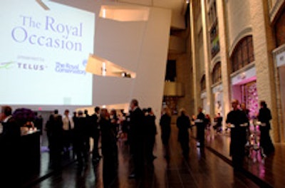 The cocktail reception at the Royal Occasion gala
