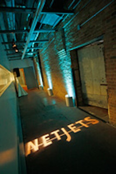 NetJets logos at the MCA party