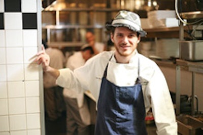 Top Chef contestant Spike Mendelsohn in the Mai House kitchen