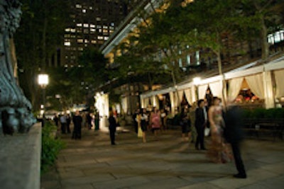 Last night's scene in Bryant Park