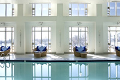 The Face-Val-U class can be held at the Mandarin Oriental spa's pool.