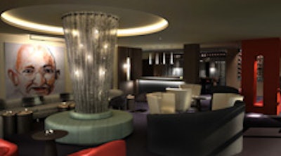 A rendering of the Liaison Capitol Hill restaurant lounge