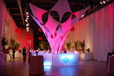 The silent-auction room