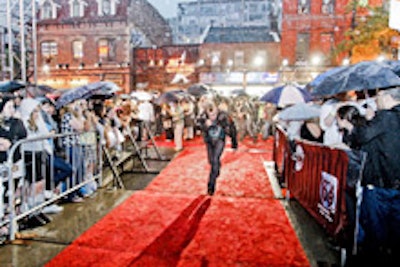 Sprinting the sopping red carpet
