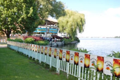 Malibu branding at the Paradise Restaurant
