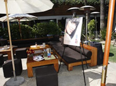 The outdoor setup at BET's suite