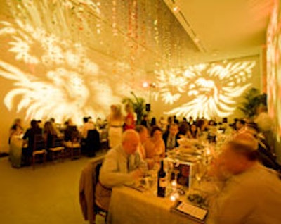 The gold room at the Friends of the High Line summer benefit