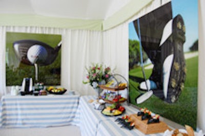 The UBS chalet at the AT&T National tournament