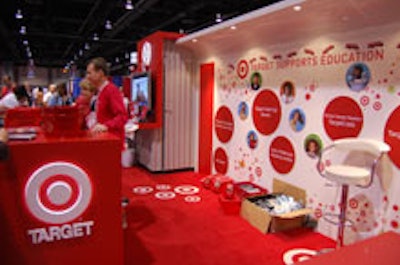 The Target display at the National Education Association Expo