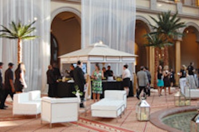 The center cabana lounge at Washingtonian's Best of Washington event