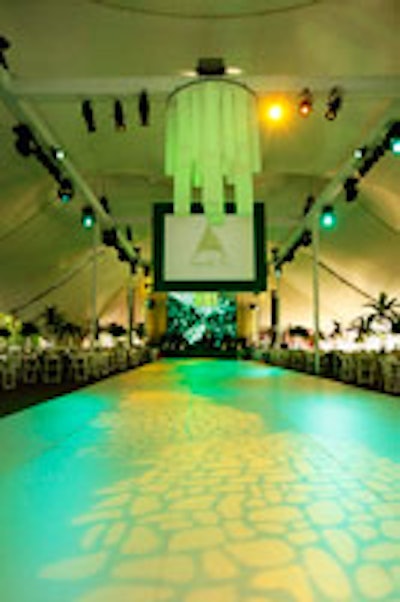 The Oz-themed dance floor at the Lincoln Park Zoo Ball