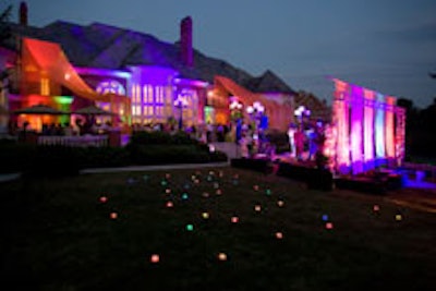 The outdoor soiree for CharityWorks, at Steve Lebling's private estate