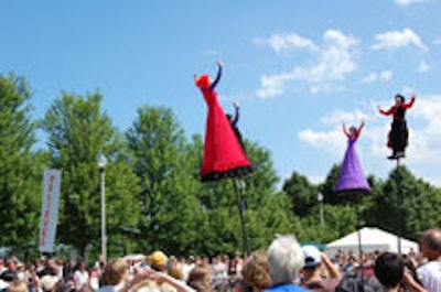 Strange Fruit's aerial performance