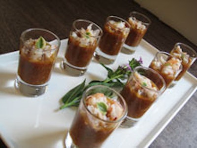City Provisions ' summer gazpacho shooters.