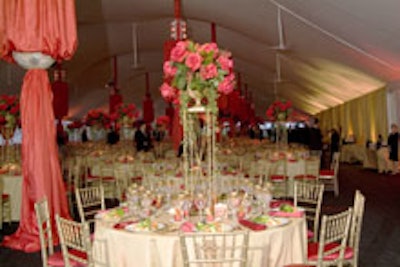 The Ravinia gala's dinner tent