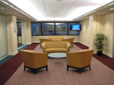A side lounge at the AMA Conference Center