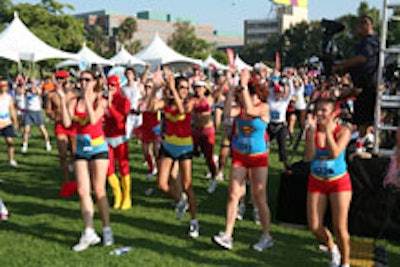 Costumed participants at Saturday's Underwear Affair