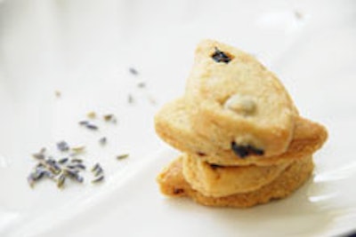 Lavender-currant shortbread cookies from Tea Aura.